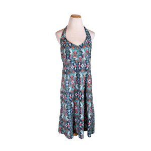 Athleta Size 14 Pack Everywhere Dress Halter Tie Smocked Back Zippered Pockets
